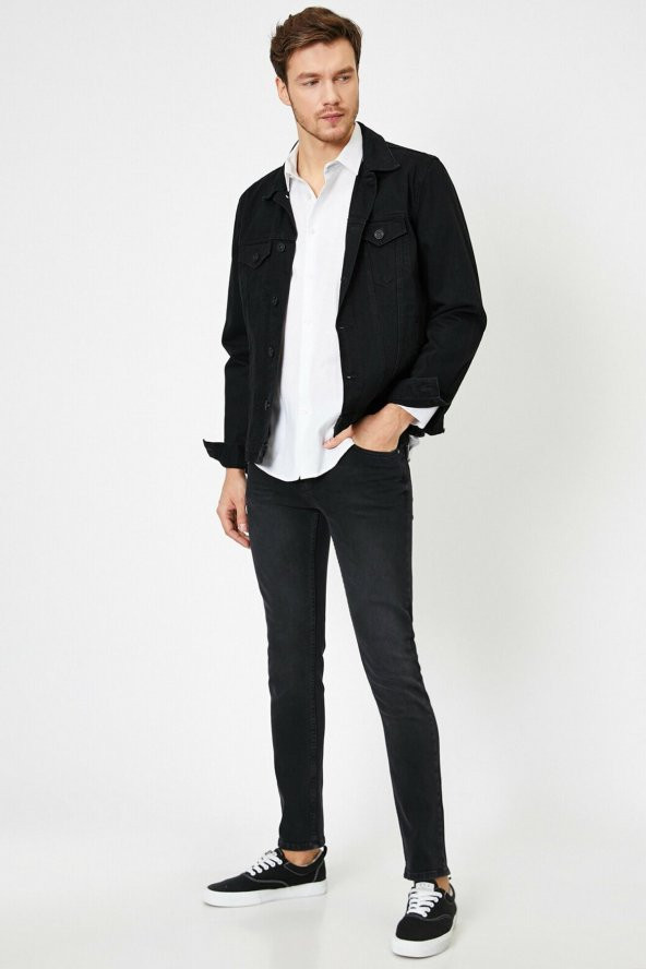 Erkek Siyah Micheal Jean Pantolon 0YAM43262LD - 2