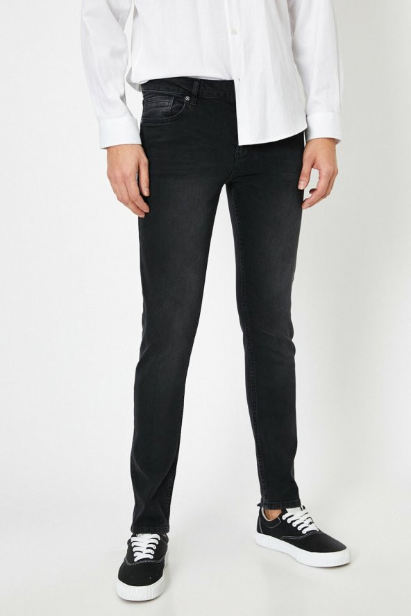 Erkek Siyah Micheal Jean Pantolon 0YAM43262LD - 3