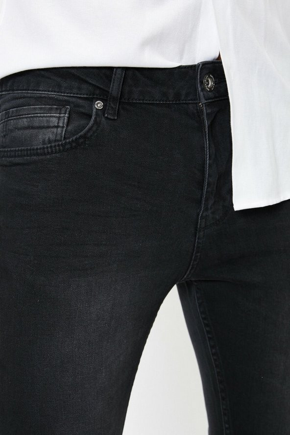 Erkek Siyah Micheal Jean Pantolon 0YAM43262LD - 5