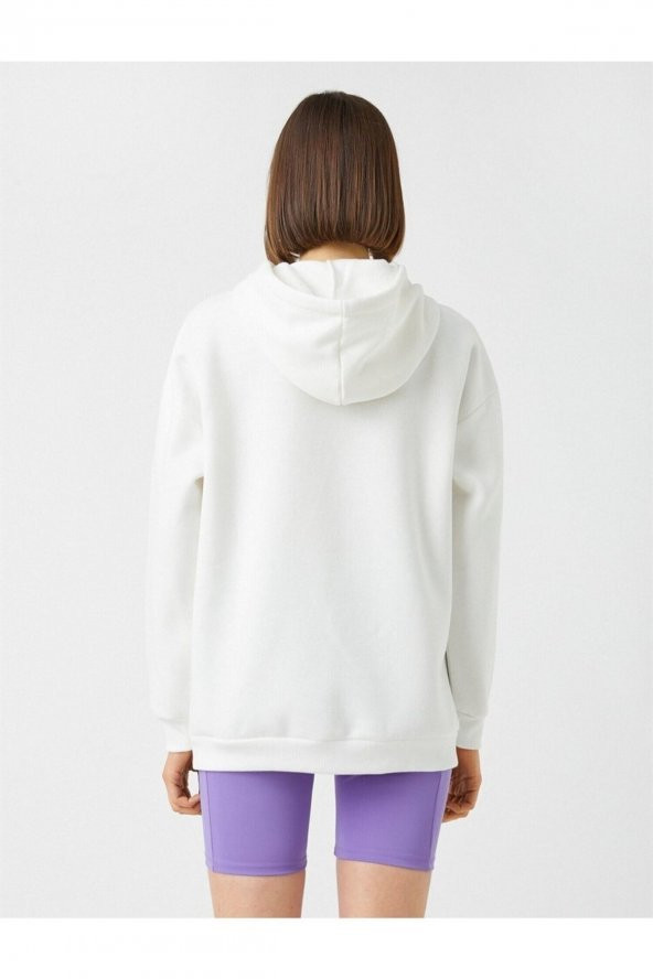 KOTON Kadın 3wal10064ık Sweat - Resim 4