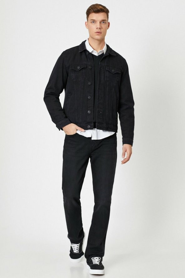 KOTON Erkek Siyah Jean