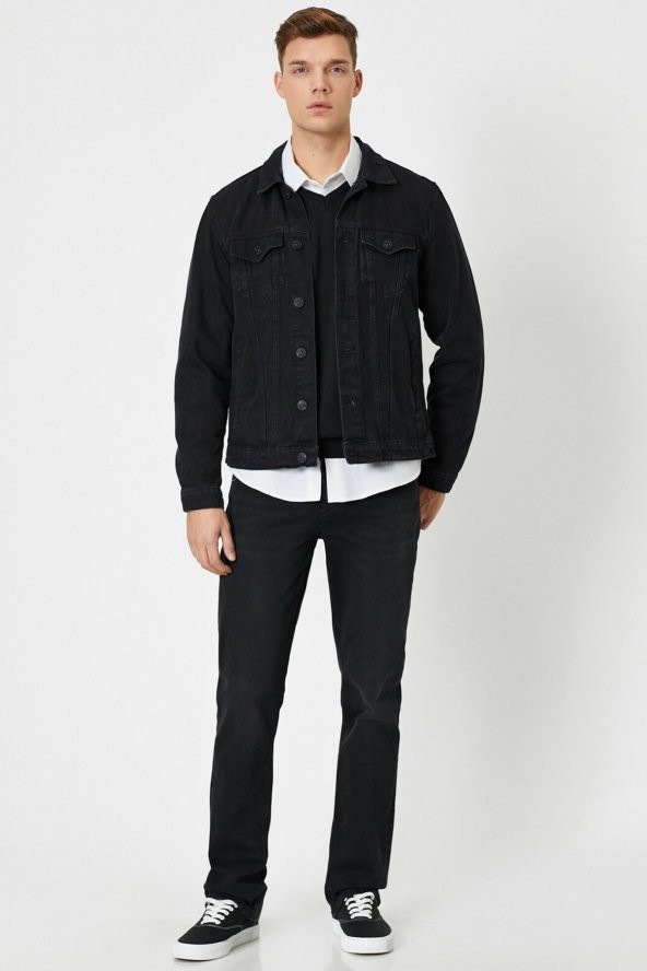 KOTON Erkek Siyah Jean - 2