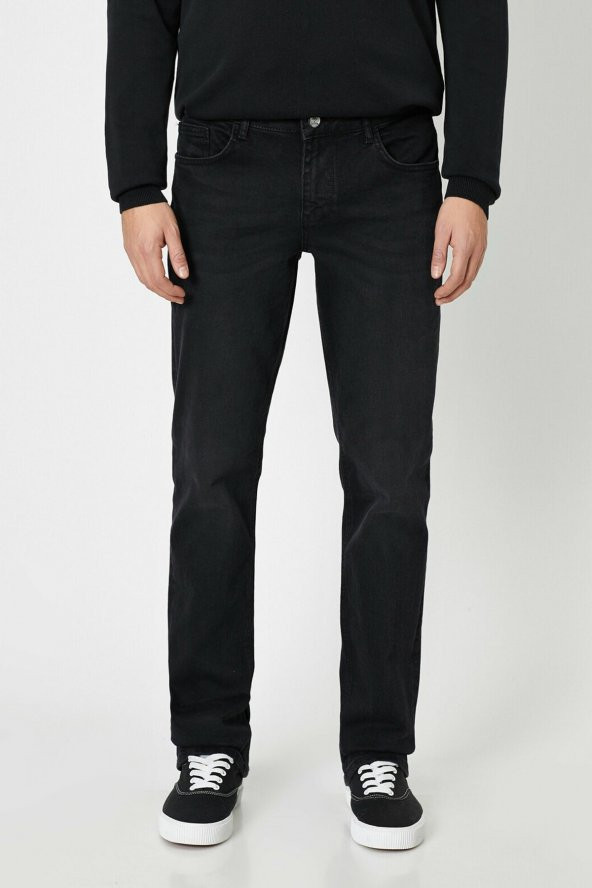 KOTON Erkek Siyah Jean - 3