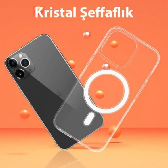 Coofbe iPhone 14 Pro 6.1inç Sert Silikon Kılıf, Darbe Emici, Kamera Koruyucu Magsafe Uyumlu Kılıf - 2