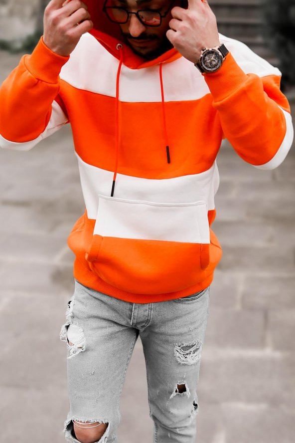 Kalın Kapüşonlu Sweatshirt - Resim 7