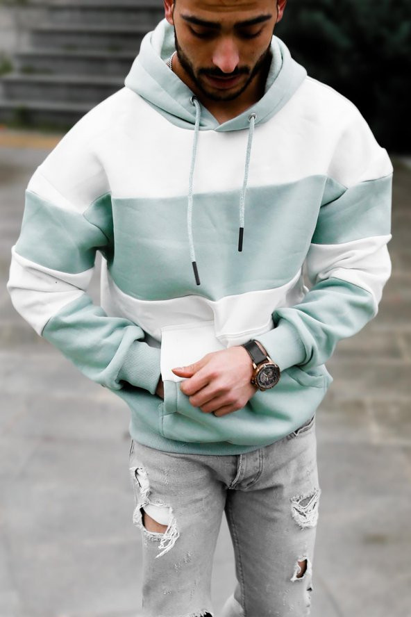 Kalın Kapüşonlu Sweatshirt - Resim 11