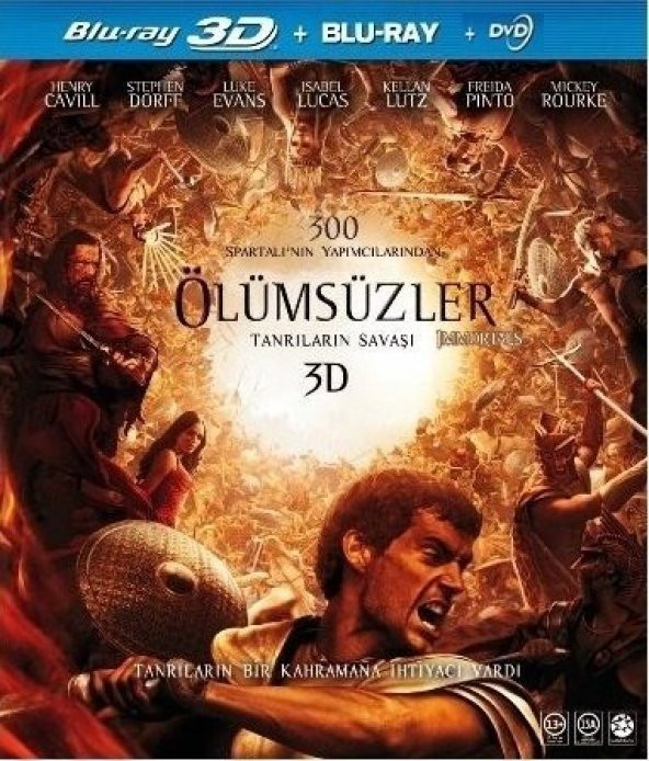 Immortals - Ölümsüzler 3D Blu-Ray + DVD