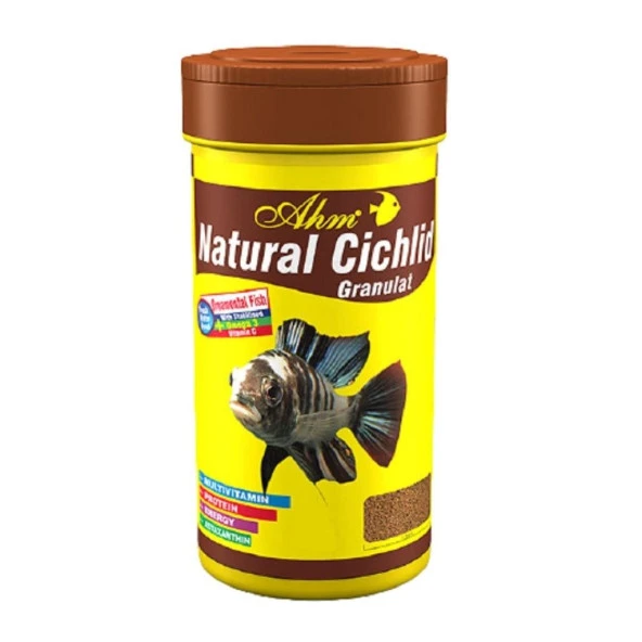 Ahm Natural Cichlid Granulat 250 Ml  Skt:03/2026