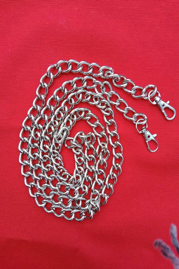 50cm Gümüş Metal Kancalı Çanta Askısı - 2