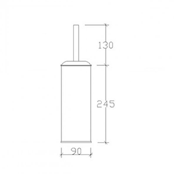 Tema Role 304 Kalite Paslanmaz Klozet Wc Fırçası - 2