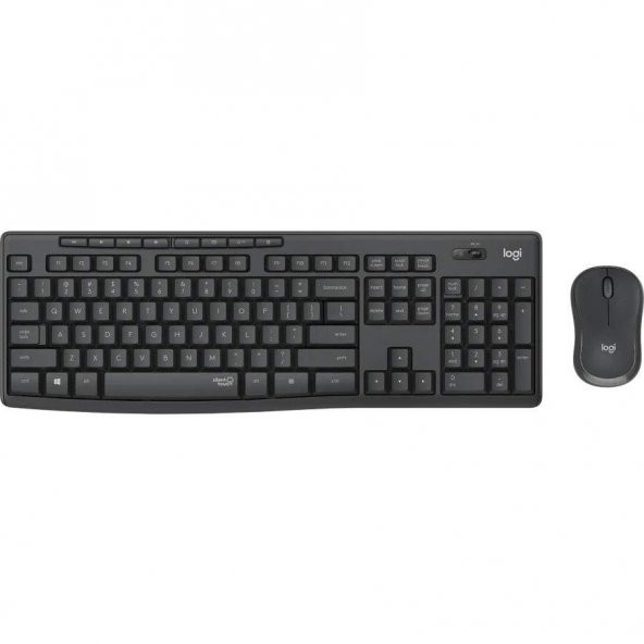 Logıtech Mk295 Türkçe Kablosuz Multimedya Siyah Sessiz Q Klavye+mouse