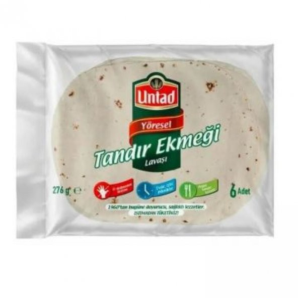 Untad Tandır Lavaş Ekmeği 276 Gr 6 Adet - 1