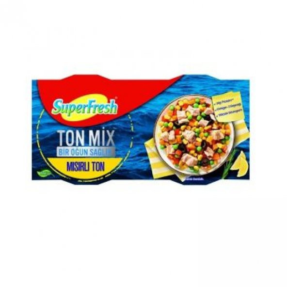 Superfresh Ton Balıklı Mix Mısırlı 2 x 150 Gr