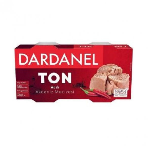 Dardanel Ton Balığı Acılı 140 Gr x 2