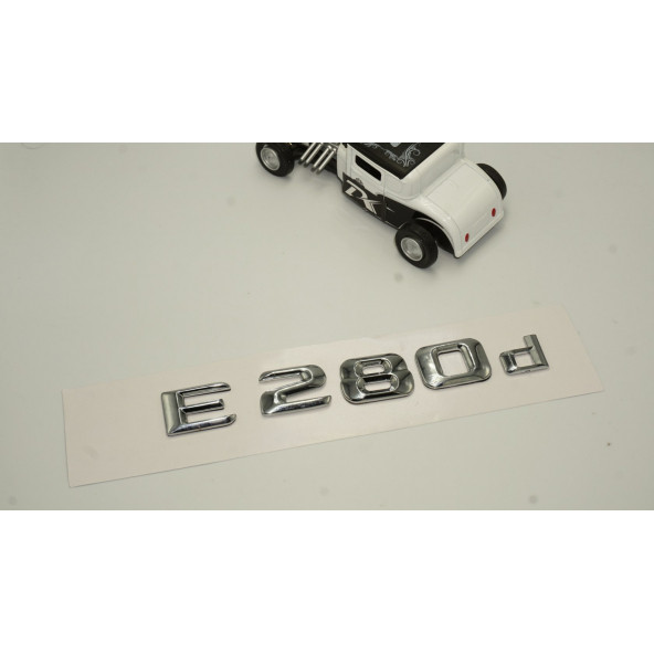 Benz E 280d Bagaj Krom Metal 3M 3D Yazı Logo - Resim 2