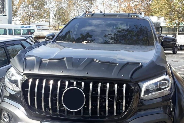 OMSA Mercedes X-Class Dragon Ön Kaput Rüzgarlığı 3 Parça 2017 ve Sonrası ürün görseli 1