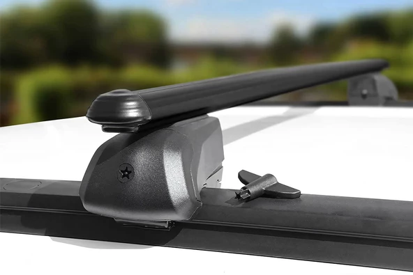 OMSA Skoda Superb 3 Bold Bar V2 Ara Atkı Siyah 2 Parça 120cm 2015-2023 Arası - 6