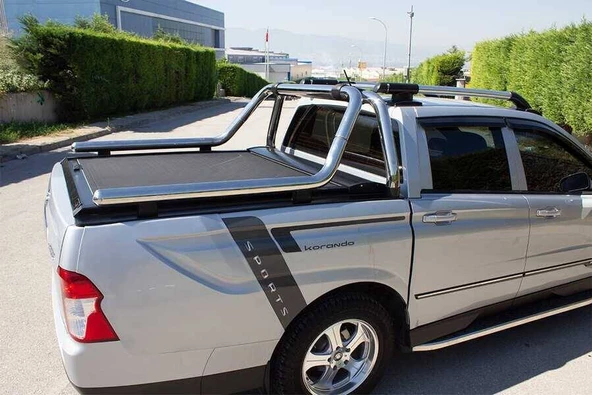 OMSA Ssangyong Korando Sports Kobra Roll Bar Çap:76 Krom 2011-2018 Arası - 2