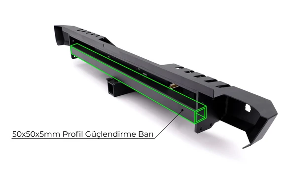 OMSA Toyota Hilux Dakar V2 Çelik Arka Tampon Ledli Sensörlü-Sensörsüz 2015 ve Sonrası - 11