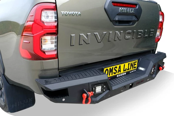 OMSA Toyota Hilux Dakar V2 Çelik Arka Tampon Ledli Sensörlü-Sensörsüz 2015 ve Sonrası - 2