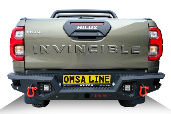 OMSA Toyota Hilux Dakar V2 Çelik Arka Tampon Ledli Sensörlü-Sensörsüz 2015 ve Sonrası - 3