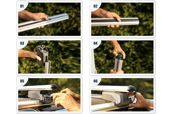 Universal Bold Bar V2 Ara Atkı Siyah 127 cm 2 Parça - 9
