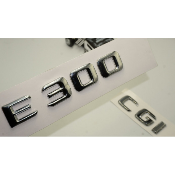 Benz E 300 CGi Bagaj Krom Metal 3M 3D Yazı Logo ürün görseli 1