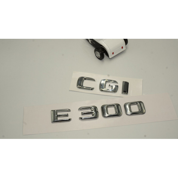 Benz E 300 CGi Bagaj Krom Metal 3M 3D Yazı Logo - Resim 2