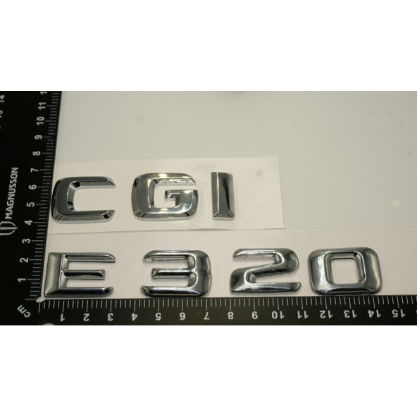 Benz E 320 CGi Bagaj Krom Metal 3M 3D Yazı Logo - Resim 4