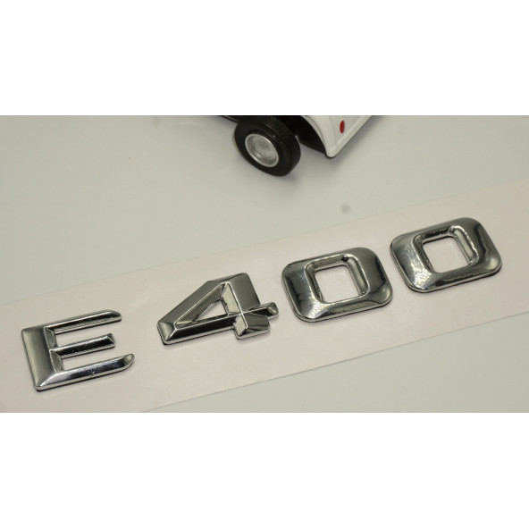 Benz E400 Bagaj Krom Metal 3M 3D Yazı Logo - 3