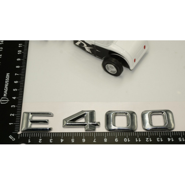 Benz E400 Bagaj Krom Metal 3M 3D Yazı Logo - 5