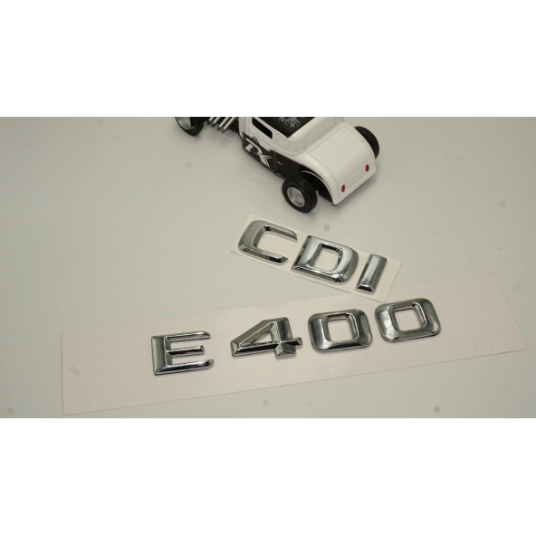 Benz E 400 CDi Bagaj Krom Metal 3M 3D Yazı Logo - 2