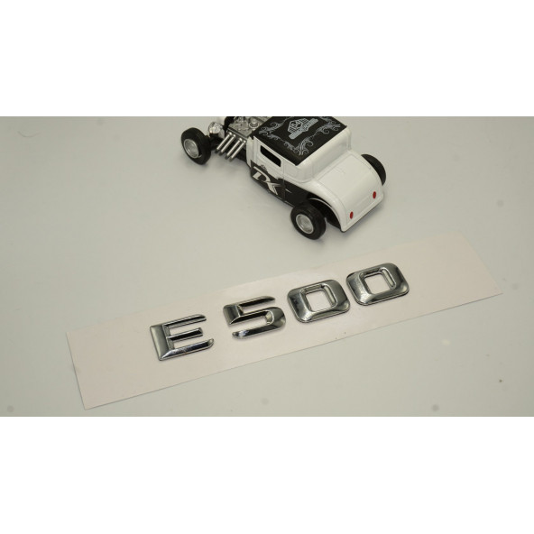Benz E500 Bagaj Krom Metal 3M 3D Yazı Logo - 2