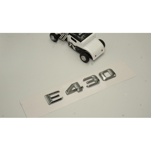 Benz E430 Bagaj Krom Metal 3M 3D Yazı Logo - Resim 2