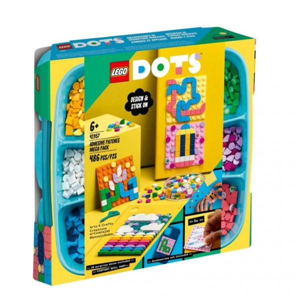 LEGO Dots Yapıştırılabilir Kare Parçalar Mega Paket 41957