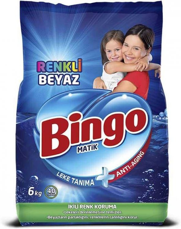 Bingo Matik Konsantre Eko Renkli & Beyaz 6 KG - 1