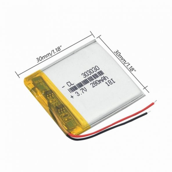 Day 3.7V 280 mAh Li-Po Pil