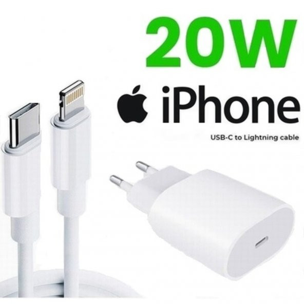 Orjinal Apple Iphone Se 20W Hızlı Şarj Aleti Seti Usb-C (542146287)