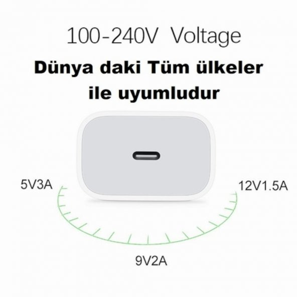 Orjinal Apple Iphone 11 20W Hızlı Şarj Aleti Seti Usb-C - 7