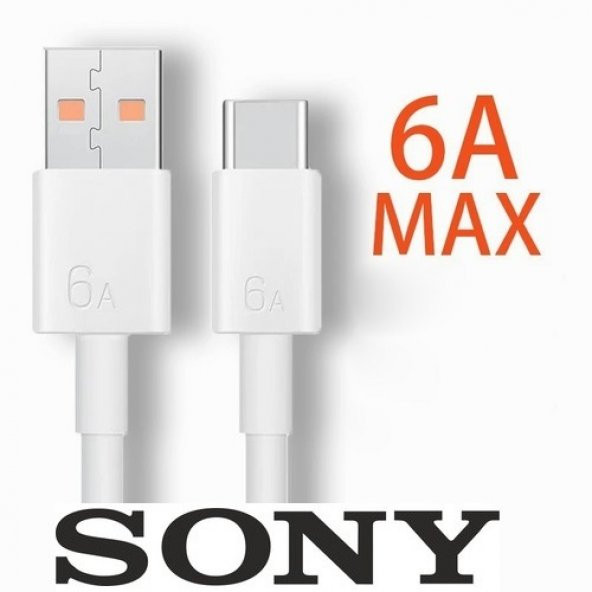 Orjinal Sony 6A Type C Hızlı Data Ve Şarj Kablosu 1Metre