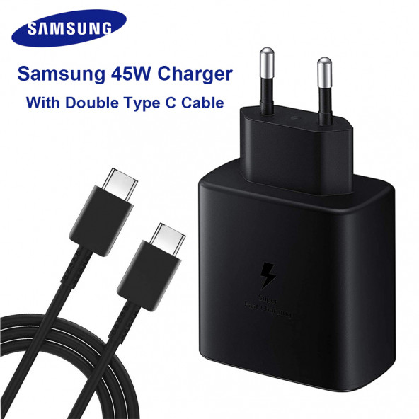 Samsung Galaxy Z Flip 3 Orij. 45W Type-C Hızlı Şarj Cihazı Siyah - 6