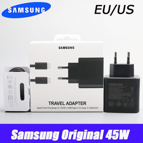 Samsung Galaxy S22 Ultra Orj 45W Type-C Hızlı Şarj Cihazı Siyah - 4