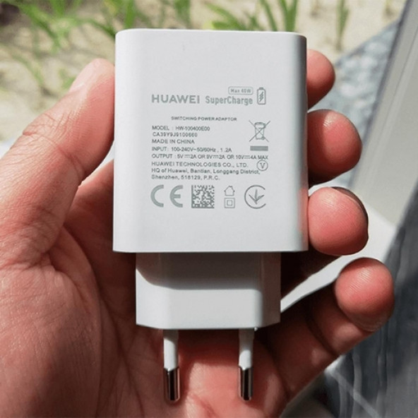 Huawei Super Charge 40W 5A Hızlı Şarj Aleti + Type-C Kablo (536684875) - 5