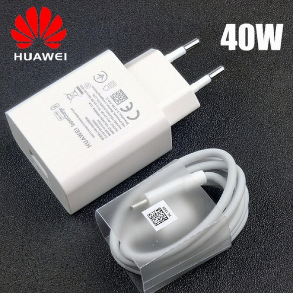 Huawei Nova 8I Supercharge 40W 4A Hızlı Şarj Aleti + Type-C Kablo
