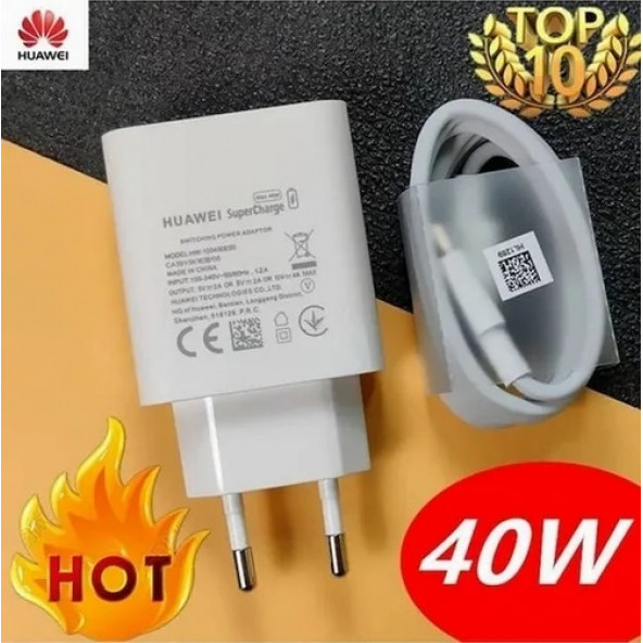 Huawei Super Charge 40W Hızlı Şarj Cihazı C-Type Kablo