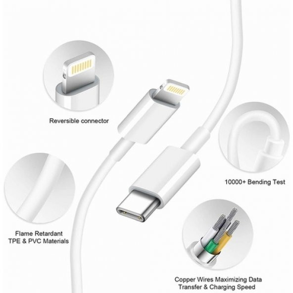 Orjinal Apple 11 Inç Ipad Pro Usb-C Lightning Kablosu Mqgj2Zm/A (535329502)