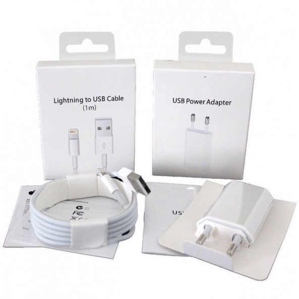 Orjinal Apple Iphone 11 Usb 5W Şarj Cihaz Ve Kablosu 1Metre Kablo (KARGO BEDAVA) - 3