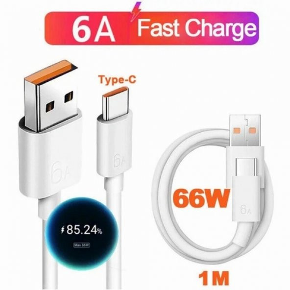 Xiaomi Redmi Mi 6A 33W Type-C Turbo Hızlı Şarj Ve Data Kablosu