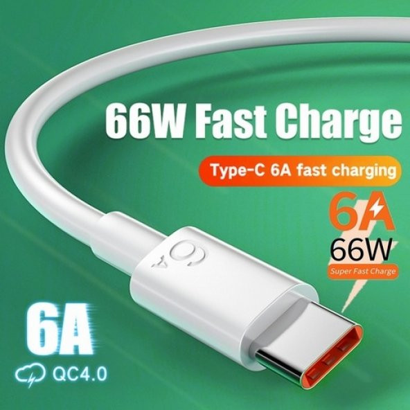 Xiaomi Redmi Mi 6A 33W Type-C Turbo Hızlı Şarj Ve Data Kablosu - 9