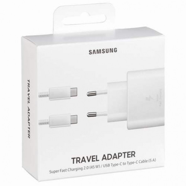 Orjinal Samsung Ep-Ta845Xwegww 45W Type-C Çıkış Hızlı Şarj Cihazı Beyaz - 3
